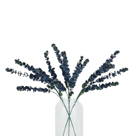 Large Blue Eucalyptus - Best Artificial Flower Single Stem Luxury Home Decor Garden & Outdoor And Gifts