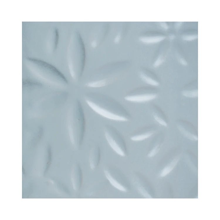 Large Cornflower Blue Indoor Planter With Stand - Embossed Flower Pattern Luxury Home Decor Garden & Outdoor And Gifts