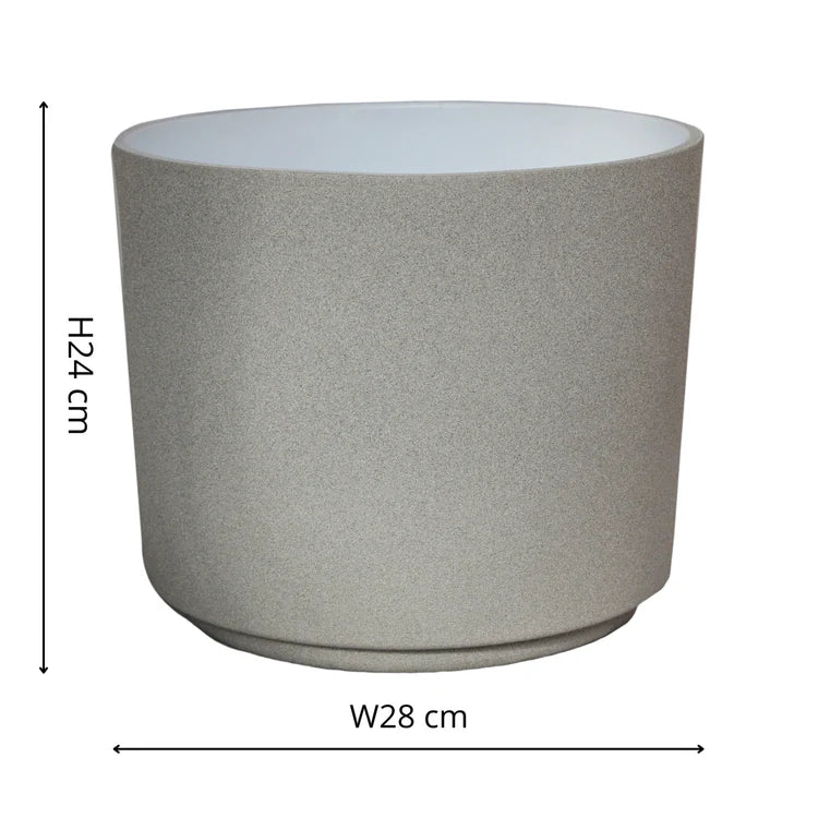 Large Indoor Cement Grey Ceramic Plant Pot Luxury Home Decor Garden & Outdoor And Gifts