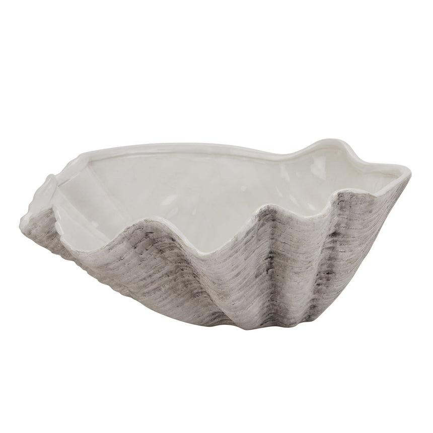 Large White Clam Shell Bowl Ceramic Indoor Planter Luxury Home Decor Garden & Outdoor And Gifts
