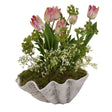 Large White Clam Shell Bowl Ceramic Indoor Planter Luxury Home Decor Garden & Outdoor And Gifts