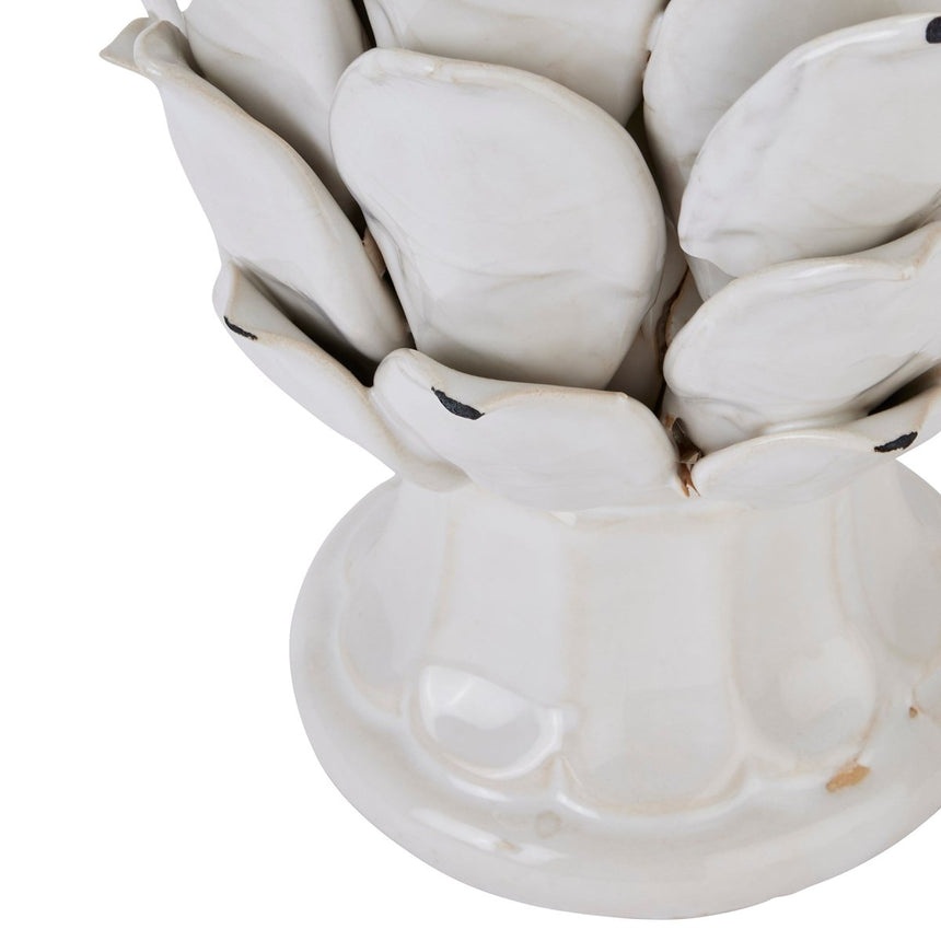Large Ivory Chianti Artichoke - Decorative Ornaments UK Luxury Home Decor Garden & Outdoor And Gifts