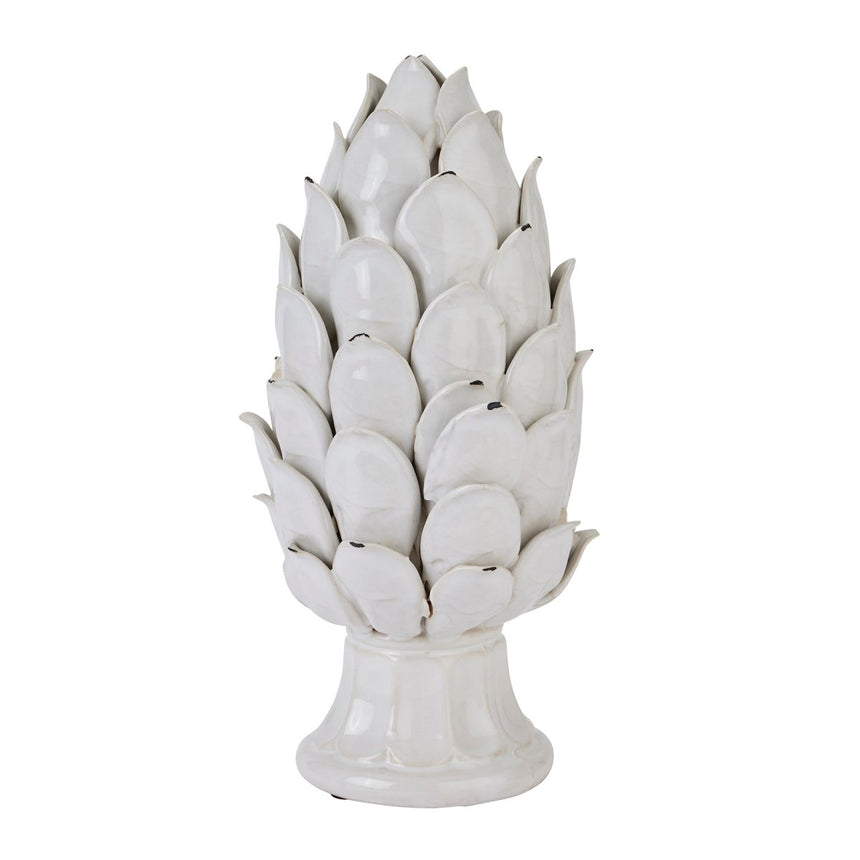 Large Ivory Chianti Artichoke - Decorative Ornaments UK Luxury Home Decor Garden & Outdoor And Gifts
