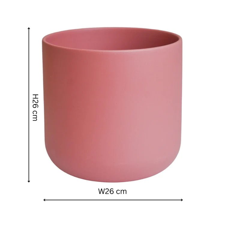 Large Minimalist Rose Pink Ceramic Indoor Planter Luxury Home Decor Garden & Outdoor And Gifts
