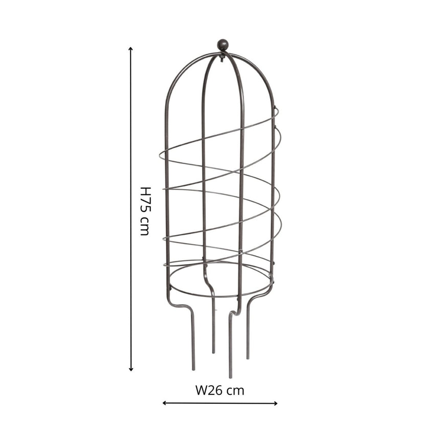Large Outdoor Garden Metal Plant Support Zinc Finish - Frost Resistant, Protective Coating Quality Home Decor Garden & Outdoor Living and Gifts