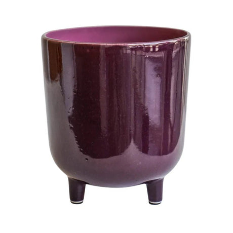 Large Plum Purple Speckled Indoor Plant Pot Luxury Home Decor Garden & Outdoor And Gifts