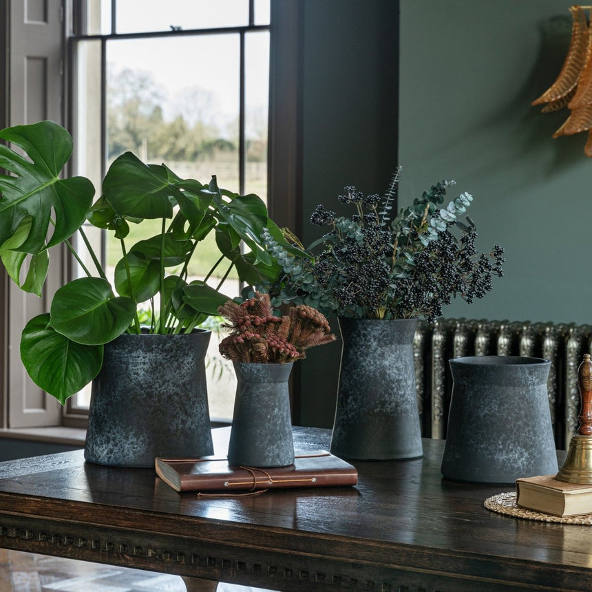 Large Stylish Kew Gardens Dark Mood Ceramic Stoneware Indoor Planter Luxury Home Decor Garden & Outdoor And Gifts