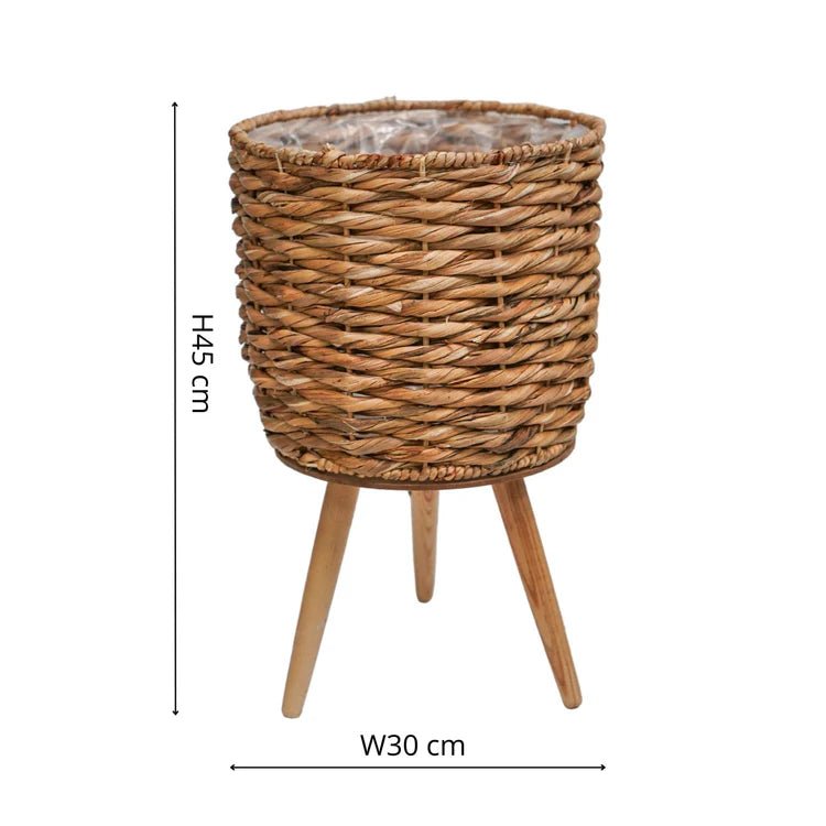 Large Water Hyacinth Basket Indoor Pot Planter Luxury Home Decor Garden & Outdoor And Gifts
