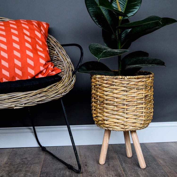 Large Water Hyacinth Basket Indoor Pot Planter Luxury Home Decor Garden & Outdoor And Gifts