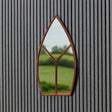 Leaf Arch Large Outdoor Garden Mirror Antique Rust Finish - UV Stable Quality Home Decor Garden & Outdoor Living and Gifts