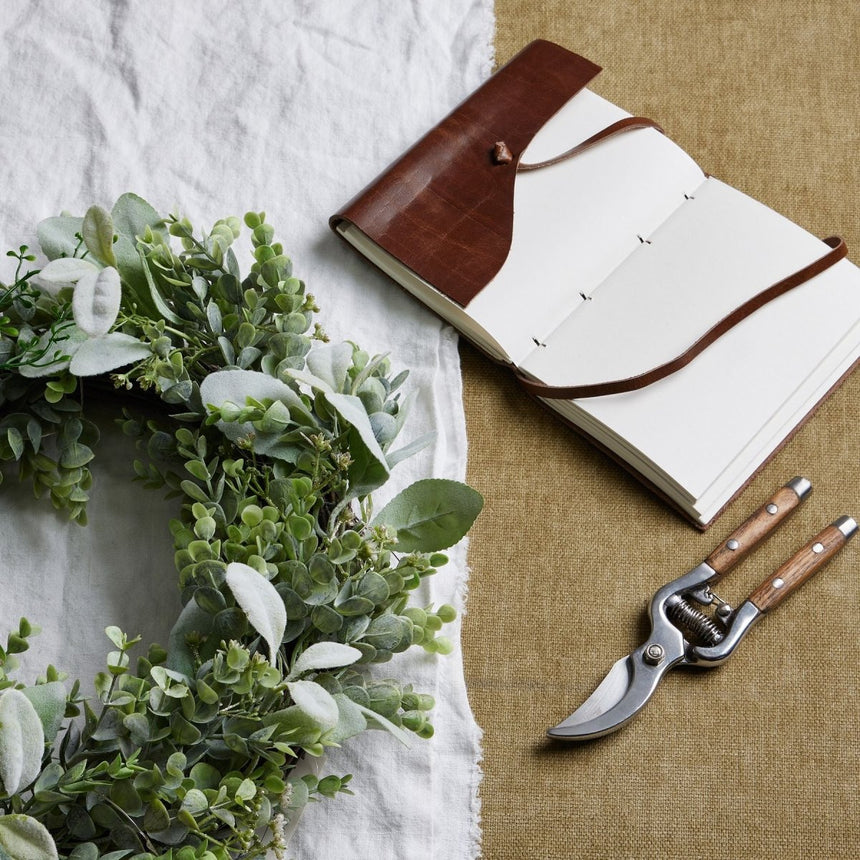 LED Winter Wreath With Eucalyptus And Lambs Ear Luxury Home Decor Garden & Outdoor And Gifts