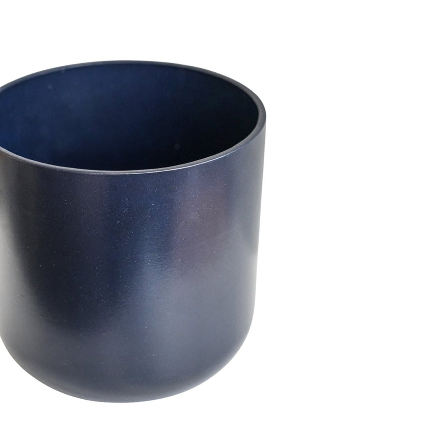 Lisbon Indoor Planter French Navy Ceramic - Waterproof, Smooth Finish, Minimalist Quality Home Decor Garden & Outdoor Living and Gifts