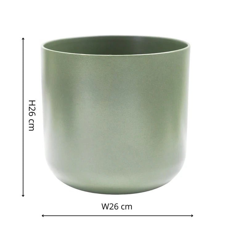 Lisbon Indoor Planter Sage Green Ceramic - Waterproof Premium Glaze Quality Home Decor Garden & Outdoor Living and Gifts