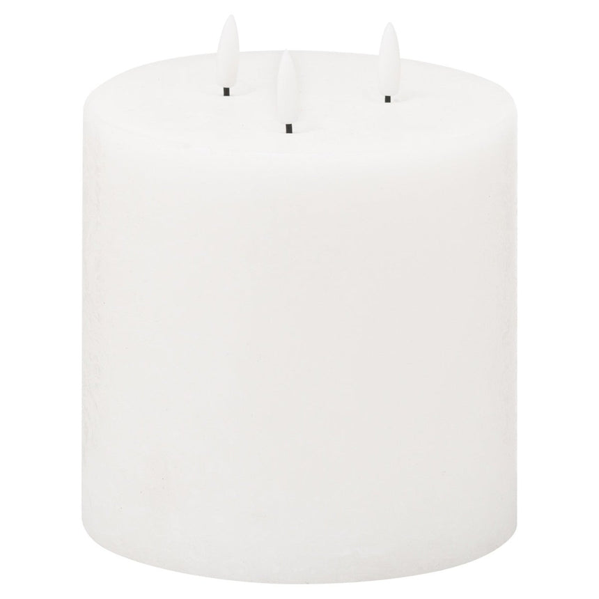 Luxe Collection Natural Glow 6x6 LED White Candle - Fake Flameless Battery Candles Luxury Home Decor Garden & Outdoor And Gifts