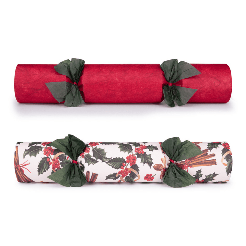 Luxury Cinnamon Red Christmas Crackers – 13in Set of 6 | Decor Sanctuary Quality Home Decor Garden & Outdoor Living and Gifts