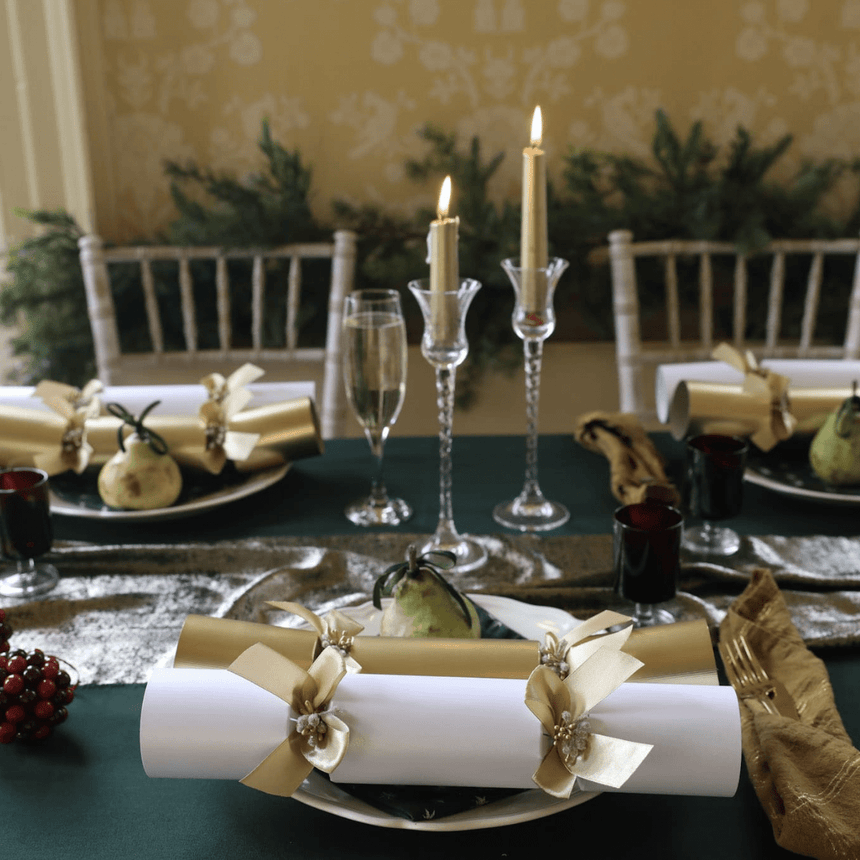 Luxury Gold Eco Christmas Crackers – FSC Mix 13in Set of 6 | Decor Sanctuary Quality Home Decor Garden & Outdoor Living and Gifts