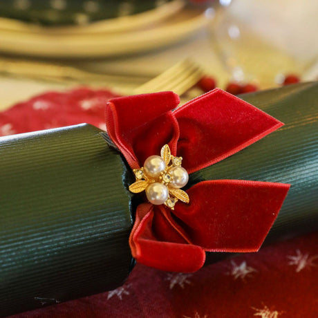 Luxury Red & Green Handcrafted Christmas Crackers – 13in Set of 6 | Decor Sanctuary Quality Home Decor Garden & Outdoor Living and Gifts