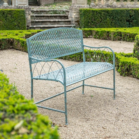 Marlborough Garden Bench - Vintage Green Antique Finish Quality Home Decor Garden & Outdoor Living and Gifts