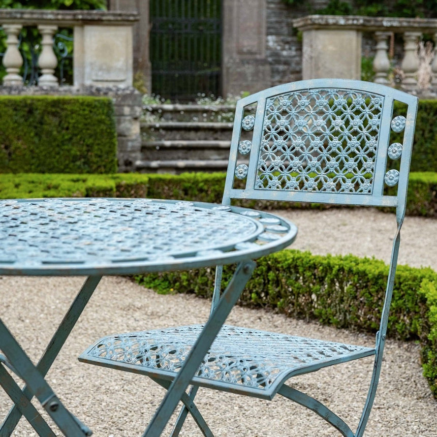 Marlborough Garden Furniture Bistro Set - 2 Seater Vintage Green Antique Finish Quality Home Decor Garden & Outdoor Living and Gifts