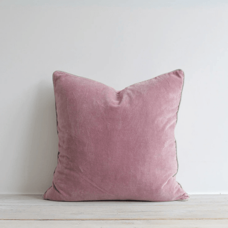 Mauve Pink Sofa/Chair Cushion - 100% Cotton, Luxury Feather Pad, Modern, 50x50cm Quality Home Decor Garden & Outdoor Living and Gifts