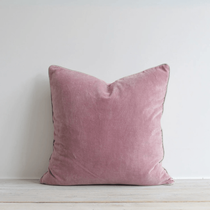 Mauve Pink Sofa/Chair Cushion - 100% Cotton, Luxury Feather Pad, Modern, 50x50cm Quality Home Decor Garden & Outdoor Living and Gifts
