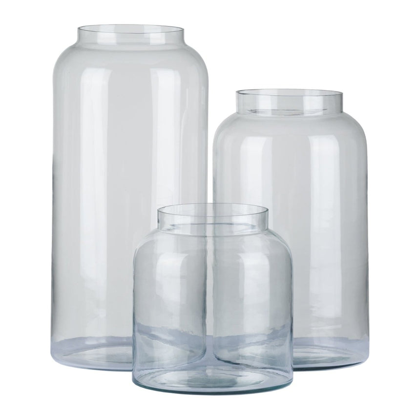Medium Apothecary Clear Glass Jar - Glass Vases for Flowers UK Luxury Home Decor Garden & Outdoor And Gifts