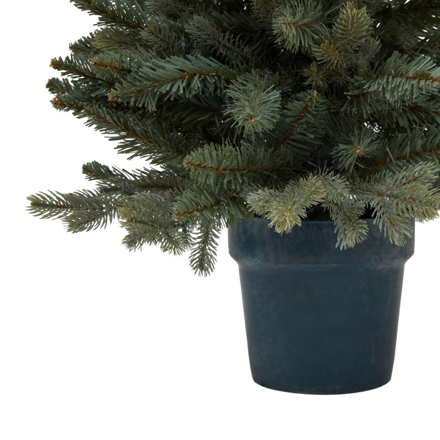 Artificial Large 90cm Tall Medium Potted Fir Tree Luxury Home Decor Garden & Outdoor And Gifts