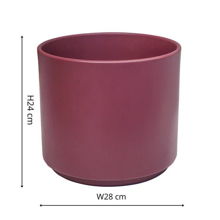 Medium Indoor Ceramic Rose Garnet Plant Pot Luxury Home Decor Garden & Outdoor And Gifts