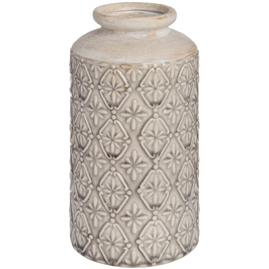 Medium Nero White Ceramic Vase - Decorative Ceramic Vases UK Luxury Home Decor Garden & Outdoor And Gifts