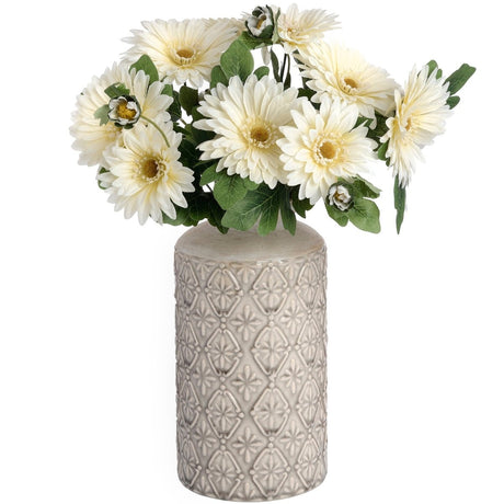 Medium Nero White Ceramic Vase - Decorative Ceramic Vases UK Luxury Home Decor Garden & Outdoor And Gifts