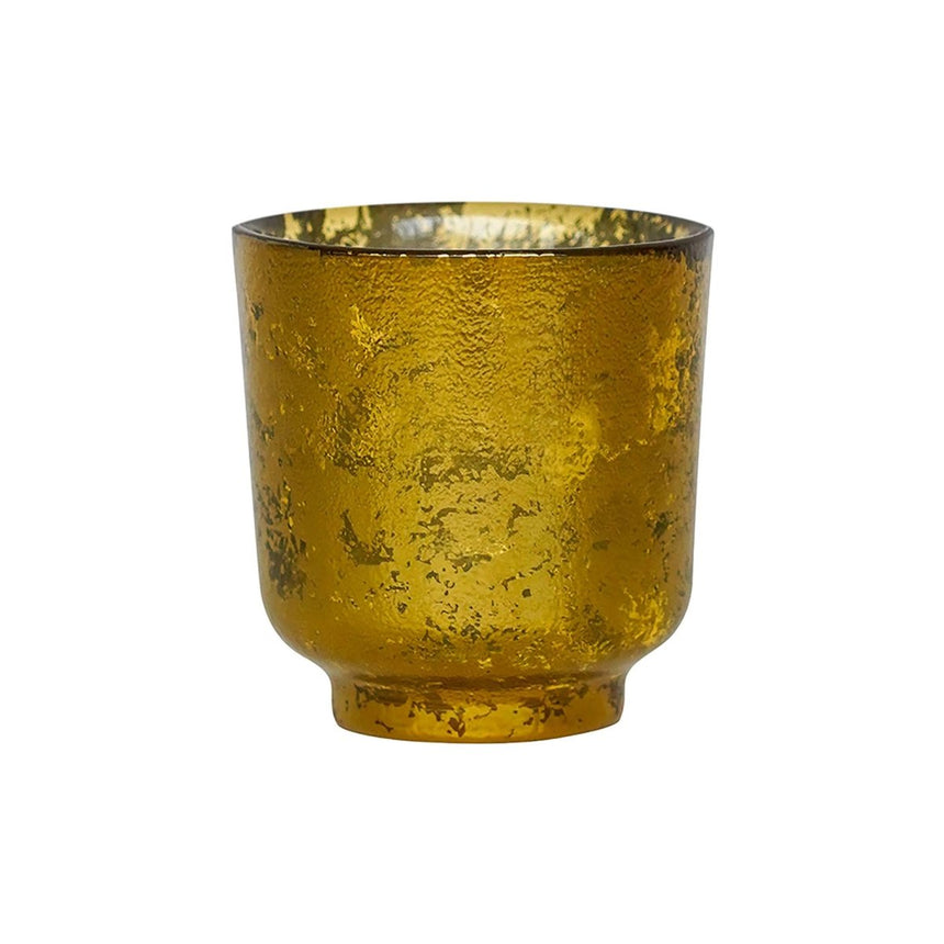 Metallic Bronze Glass Holder H19Cm W15.5Cm Luxury Home Decor Garden & Outdoor And Gifts