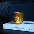 Metallic Gold Glass Holder H19Cm W15.5Cm Luxury Home Decor Garden & Outdoor And Gifts