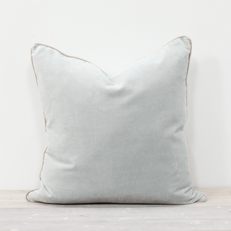 Mineral Cyan Sofa/Chair Cushion - 100% Cotton, Luxury Feather Pad, 50x50cm Quality Home Decor Garden & Outdoor Living and Gifts