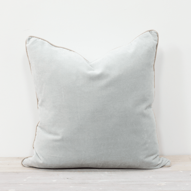 Mineral Cyan Sofa/Chair Cushion - 100% Cotton, Luxury Feather Pad, 50x50cm Quality Home Decor Garden & Outdoor Living and Gifts