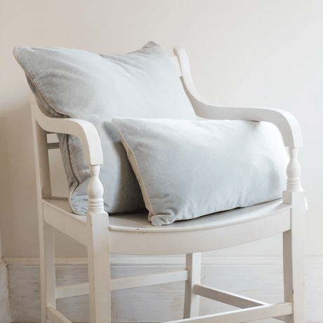 Mineral Cyan Sofa/Chair Cushion - 100% Cotton, Luxury Feather Pad, Modern, 30x50cm Quality Home Decor Garden & Outdoor Living and Gifts