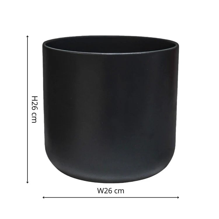 Minimalist Black Ceramic Indoor Planter Luxury Home Decor Garden & Outdoor And Gifts