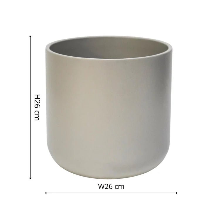 Minimalist Light Grey Ceramic Indoor Planter Luxury Home Decor Garden & Outdoor And Gifts