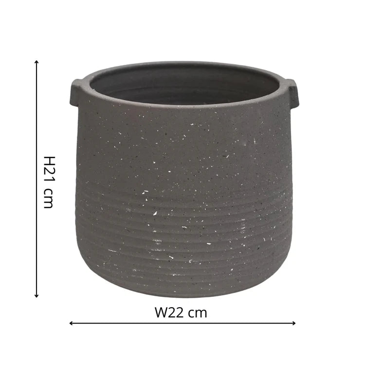 Minimalist Stone Grey Large Indoor Planter Luxury Home Decor Garden & Outdoor And Gifts