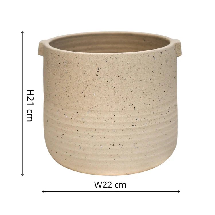 Minimalist Warm Oat Large Indoor Planter Luxury Home Decor Garden & Outdoor And Gifts