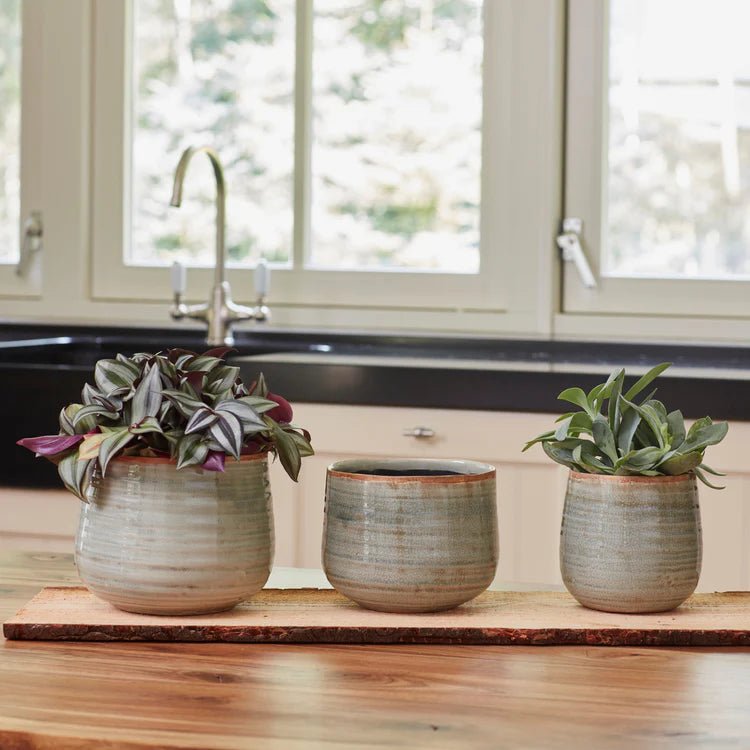 Mint Green Ceramic Indoor Plant Pot Luxury Home Decor Garden & Outdoor And Gifts