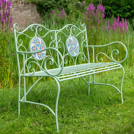 Mosaic Garden Bench - Green Quality Home Decor Garden & Outdoor Living and Gifts