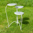 Mosaic Outdoor Plant Table or Stand - Blue & White Quality Home Decor Garden & Outdoor Living and Gifts