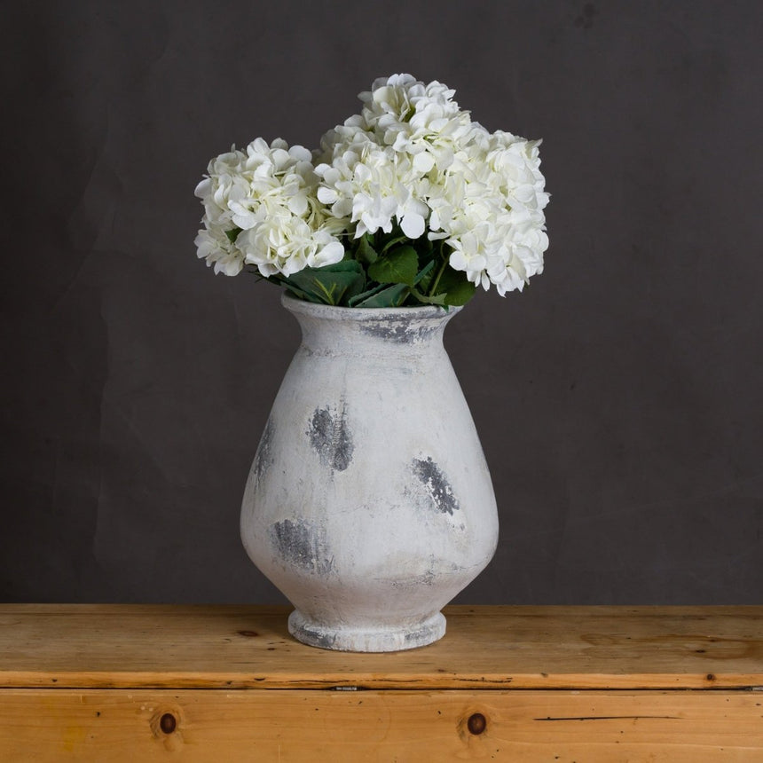 Naxos Large Antique White Vase Luxury Home Decor Garden & Outdoor And Gifts