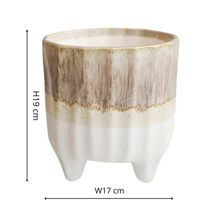 Neve Indoor Planter & Plant Pot - White Quality Home Decor Garden & Outdoor Living and Gifts