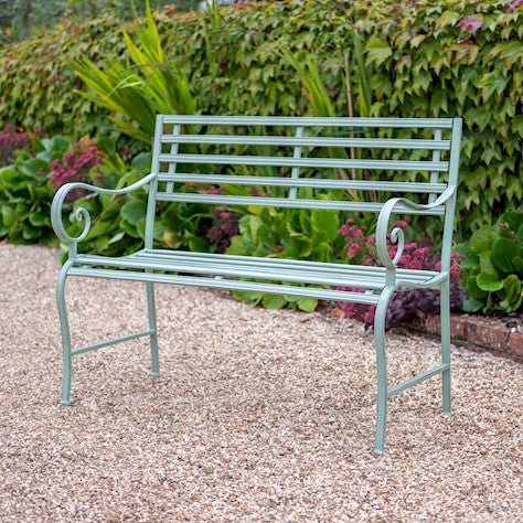 Ornamental Garden Bench - Green Quality Home Decor Garden & Outdoor Living and Gifts