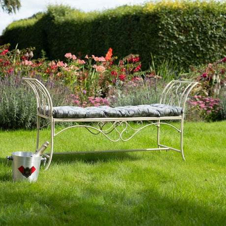 Ornamental Long Seat Garden Bench - Green Quality Home Decor Garden & Outdoor Living and Gifts