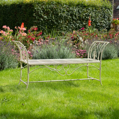 Ornamental Long Seat Garden Bench - Green Quality Home Decor Garden & Outdoor Living and Gifts