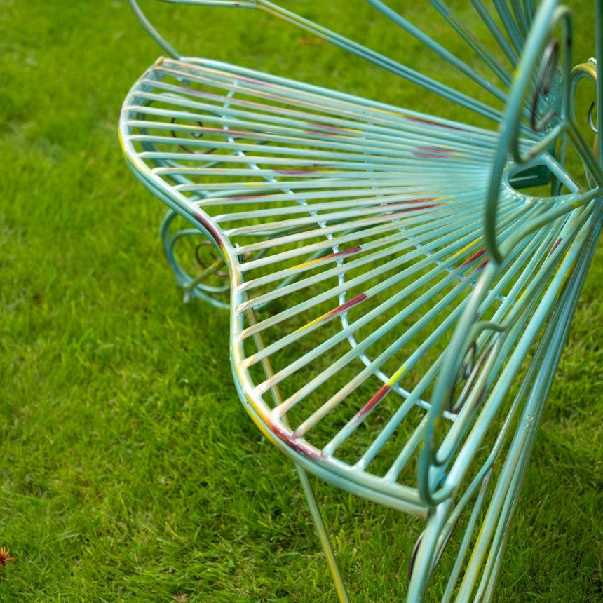 Outdoor Garden Chair Peacock Design - Blue & Green Quality Home Decor Garden & Outdoor Living and Gifts