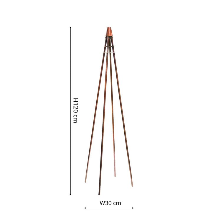 Outdoor Garden Climber Tripod Metal Plant Support Bronze Finish - Fully Collapsible For Storage Quality Home Decor Garden & Outdoor Living and Gifts