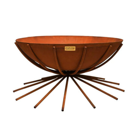 Outdoor Garden Dakota Fire Pit/Bowl Metal in Rust Finish - UV Stable Frost Resistant Quality Home Decor Garden & Outdoor Living and Gifts
